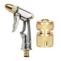 High Pressure Hose Nozzle Adjustable Car Wash Hose Nozzle Garden Hose Nozzle for Car Washing Yard Cleaning Garden Watering