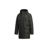 adidas neo M Wint Dwn Prka Windproof Stay Warm mid-length Sports hooded down Jacket Brown Men's GJ8779 M