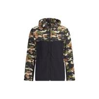 adidas Terrex Festiv Aop Wb Outdoor Sports Camouflage Splicing Hooded Jacket Brown Men's GN7594 S