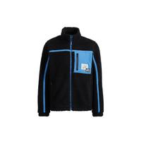 adidas neo U Radio W Jkt Contrasting Colors Pocket Fleece Stay Warm logo Sports Stand Collar Jacket Black Unisex HG9038 M