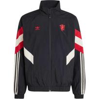 adidas Manchester United Originals Track Jacket Asia Sizing 'Black Red' Men's IS6525 XS