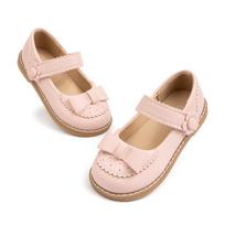 2025 Princess Academy Girls' Versatile Velcro Leather Shoes - Soft Sole PU 33 - 21.5cm/335.8g