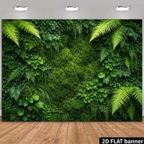 2D Lush Green Foliage Backdrop for Studio & Event Use 47.2x31.5inch/120*80cm