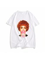Singer Ice Spice T-Shirts High Quality Cotton unisex Tee-Shirt Streetwear Hip Hop Summer Camisetas Round Neck Graphic Tee Tops S įvairiaspalvis