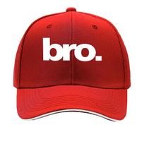 bro Vintage Distressed Baseball Cap Lightweight  Retro Bent Bill Casual Travel Holiday Outfit U Sandwich Baseball Cap One Size