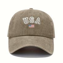The American flag printed baseball cap is an adjustable and lightweight all season hat for travel equipUnisext Adjustable