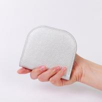 Newest Style Small Wallet Semi-Circle Solid Color Mini Coin Purse Simple High-End Multi-Card Slot Card sidabras