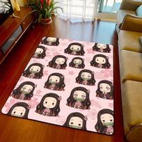 Nezuko Kamado Carpet Rug Soft Floor Mat Non Slip Area Rug for Bedroom Living Room Home Decor -QJY 60x90cm