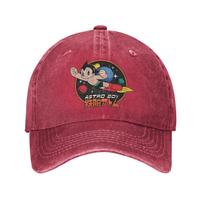 Astro Boy Baseball Caps Classic Distressed Denim Washed  Headwear for Unisex Women Outdoor Summer  Adjustable Fit Hats Cap One Size