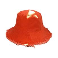 Foldable Raw Edge Fisherman Hat Sunshade Sun Protection Cap Sun Cap Thin Bucket Hat  Men