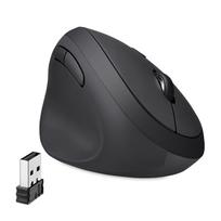 Perixx PERIMICE-719L Ergonomic Wireless Mouse, Compact, Quiet Design, Left-Handed, Rubberized, Ergonomic Design [Official Warranty]