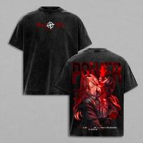 benber Chainsaw Man Reze Arc Anime Washed Oversized TShirt Men  Vintage Oversized Tshirt Harajuku Yk Cotton Streetwear Female Male M