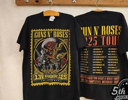 Guns N' Roses 2026 World Tour Bangkok New Vintage Band T shirt XL brown