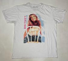Britney Spears Graphic T-shirt Men Large White Short Sleeve Music XXXXL