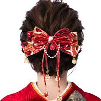 [OTAKUMARKET] Hair Accessory Ribbon for Hakama, Graduation Ceremony, Kimono, Japanese Clothing, Yukata, Furisode, Shichi-Go-San, Coming-of-Age