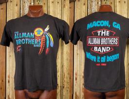 Vintage Allman Brothers Band Macon GA Concert T Shirt 90s Black XXXXL