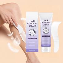 Hair Removal Cream 120G with Plastic Scraper Easy and Fast Painless Body Care Gentle Formula for Efficient and Long Lasting Smooth Skin one size balta