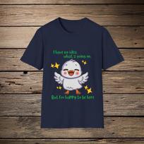 Happy Confused Goose Children's Children's T  Children's T-shirt | Cute Chibi Goose 110
