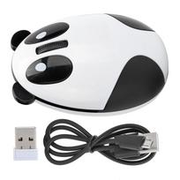 JGGLD Wireless Mouse - Compact, Silent, 2.4GHz, 1200DPI, Panda Design, High Precision, Energy Saving Mode, Portable, Includes Receiver and USB