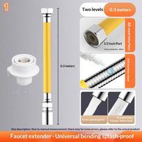 Durable Stainless Steel Water Tap Extension Tube for Versatile Bathroom Use and Enhanced Water Flow 1