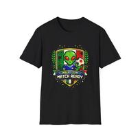 Italy Retro Arcade Alien Soccer Crest Children's Children's T  Children's T-shirt | Insert Coin Match Ready 130
