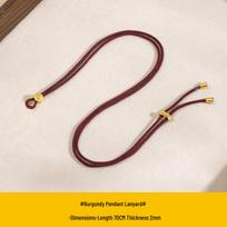 Vintage Style Adjustable Pendant Lanyard: Hand-woven Necklace Rope with Eight Treasures Compass & Gourd Charm DIY