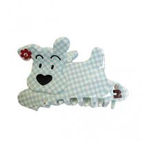 Two Little Dogs Diamond Acrylic Shark Clip - Cute Acetate Hair Claw for Women