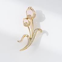 Bo Xin Yun Tulip Brooch: Elegant High-End Lapel Pin Accessory