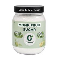 Zeroya Monachų vaisių saldiklis 800g | 100% Natūralus - 0 kalorijų cukraus pakaitalas | Keto draugiškas monachų vaisių saldiklis | Toks pat skonis kaip cukraus arbatai, kof black