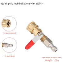 1/4 Quick - Plug Rod  Brass&Stainless, Multiple Angles&Sizes, High - pressure - comparable for Car Wash, Yard Clean&More
