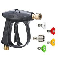 Universal 1/4 Inch Quick Plug Nozzle, Stainless Steel High Pressure Spray Head for Household Car Cleaning Tools