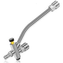 Dual-Connector Foam Cannon Double Tip Attachment - 1/4  Quick Connect Pressure Washer Accessories