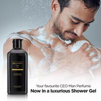 CEO Man Body Wash 250ml Refreshing Shower Gel for Men | Deep Cleansing, Hydrating and Moisturising Skin with Aloe Vera & Charcoal Powder 250 ml