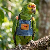 Parrot Flying Harness Vest Adjustable Training Rope for Bird Comfort and Safety during Outdoor Travel (as the picture,S)