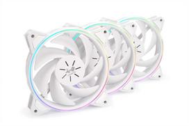 IN WIN 120mm ARGB PC Case Fan, Set of 3, Sirius Pure [FN-ASP120-3PK] (for Desktop PCs)