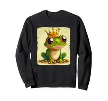 Cute Royal Frog Sweatshirt with Crown for Boys and Girls of the Kingdom