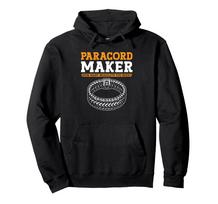 Paracord bracelet maker, survival gear craft enthusiast, hoodie