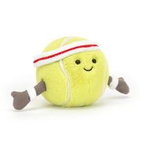 Jellycat Amuseables Tennis Ball Plush Toy 3.5 Inch - Tennis Ball Plush Toy for Sports Fans