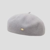 Women's Retro Wool 3D Beret Hat - Fine Soft, 56-58CM, Autumn/Winter Gold Label Painter Style