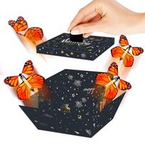 Anniversary Surprise Flying Butterfly Box Happy Birthday Pop Up Explosion Creative Bounce Box Surprise Jumping Box L