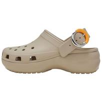 Crocs Classic Platform Clog Croslite Resin Clogs Women's Beige 213230-2NM 34-35