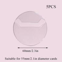 5Pcs Ita Bag Pins Badge Protector Case Laser Shining For Anime Badges Decoration Ita Bag Accessories Transparent Storage Case