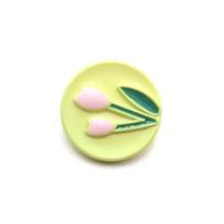 10pcs Colorful Tulip Flowers Decor Small Shank Buttons for Children Shirt Cardigan Clothes Sweater Coat DIY Crafts Supplies 17.5mm