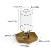 Reptile Food and Water Feeder: Anti-skid Design, Automatic Dispenser for Lizards