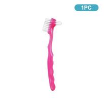 1/5Pcs Double Sided Denture Toothbrush Invisible Braces Cleaning Brush False Teeth Oral Cleaning Tools For Men Women