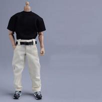 112 scale malefemale universal posable action figure outfit: straight belt long pants, casual pants, belt (body, head, shoes, etc. not included)