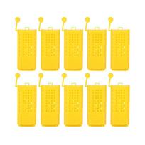 10Pcs Easy To Use Plastic Queen Bee Cage Yellow Lightweight Queen Moving Cage Durable Portable Plastic Queen Cage Queen Moving
