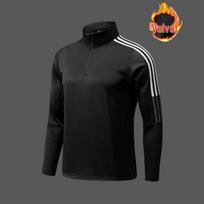 Kids' Velvet-Lined Half-Zip Long Sleeve Sportswear for Fall & Winter XXXL juoda