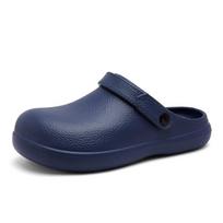 Men Closed Toe Work Clogs Waterproof Non Slip Chef Shoes Thick Sole Medical Kitchen Sandals for Hospital and Restaurant 38