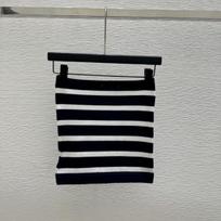 Nanyou high-quality letter patch striped tube top women's wear slim-fitting short sleeveless top S